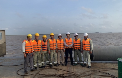 Niềm tự hào Sigma trên công trường nhà máy điện gió Bến Tre